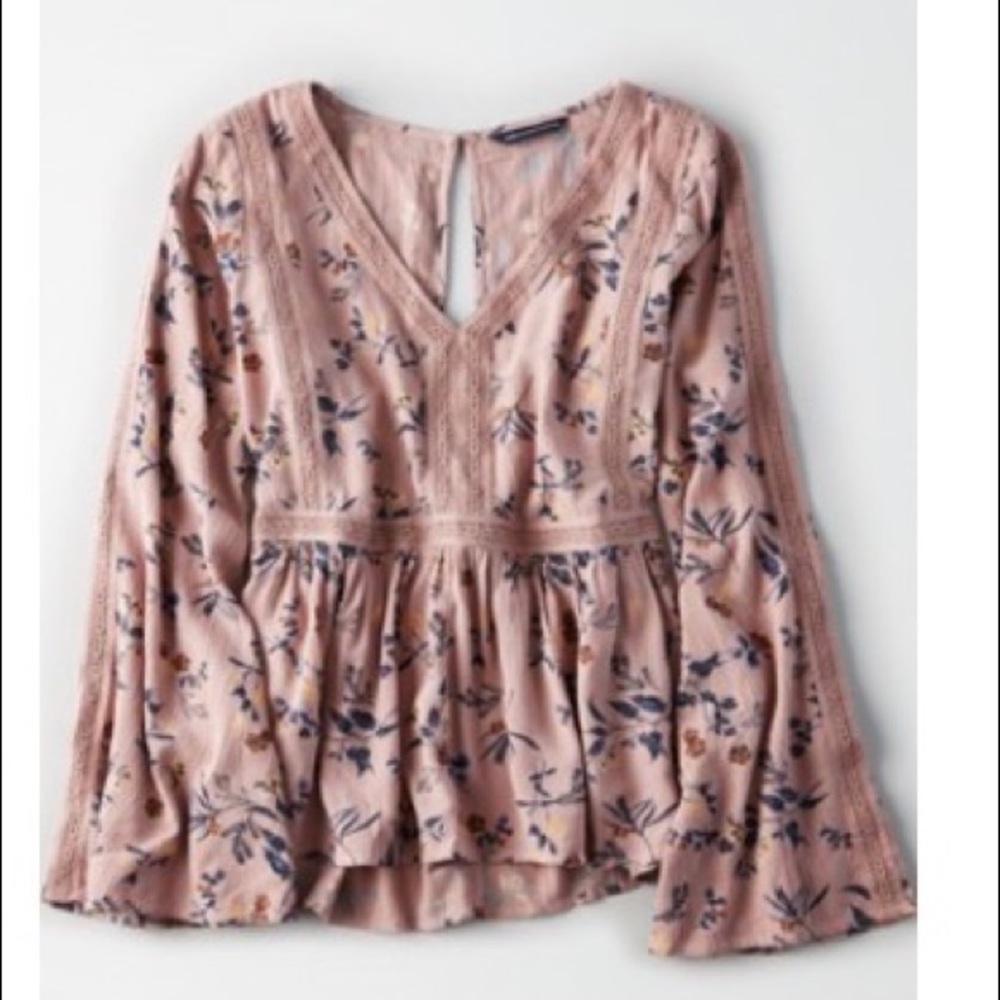 Bell Sleeve Peasant Top